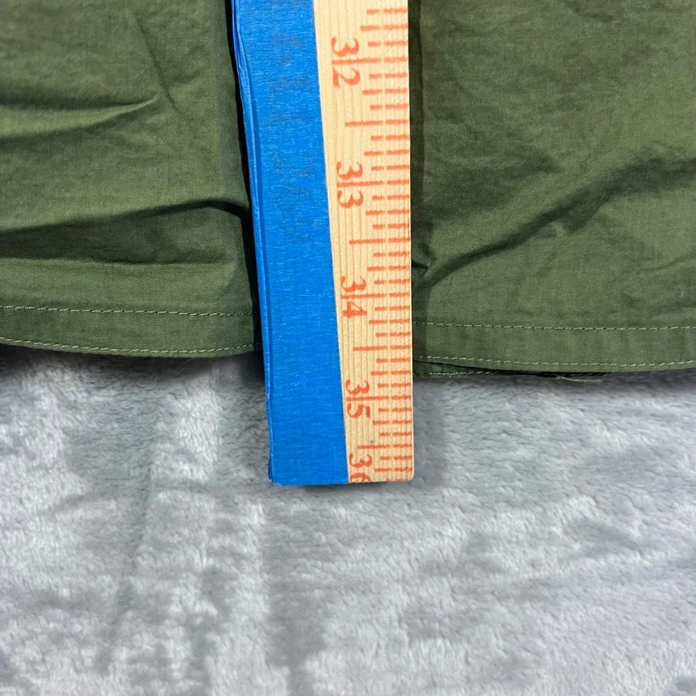 Pierre D'Alby Utility Jacket Womens M Green Good Vintage Oversized Cargo Snap